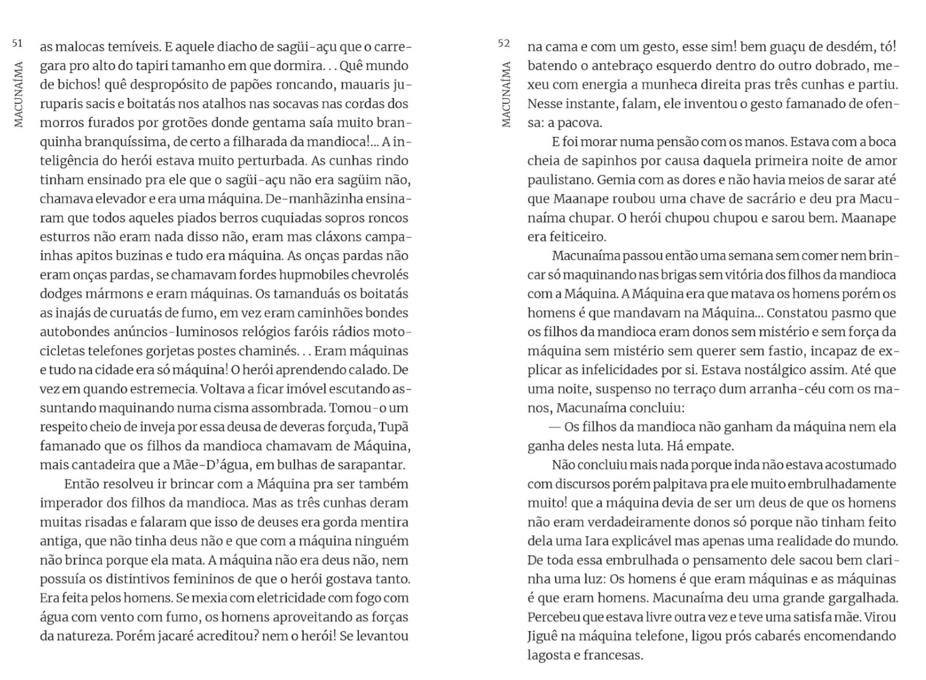 ficha com o trecho selecionado