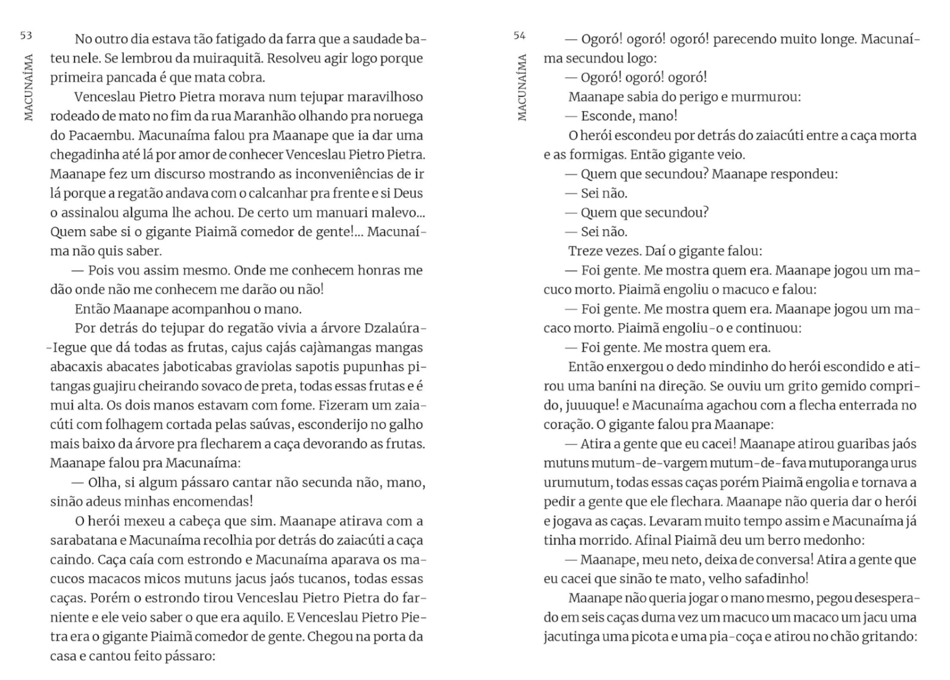 ficha com o trecho selecionado