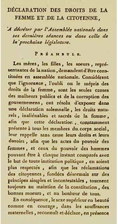 Imagem 2: Declaração dos direitos da mulher e da cidadã - 17912