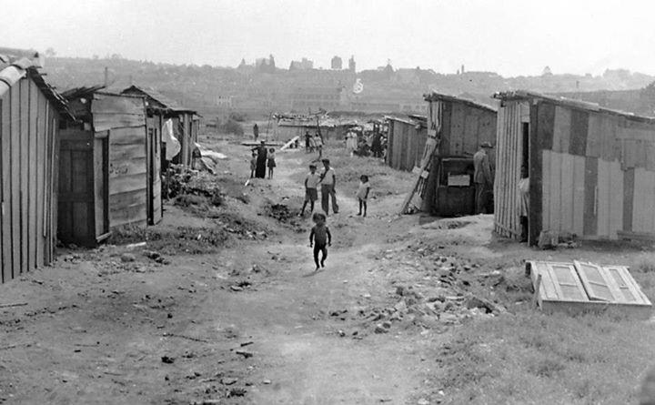 Favela localizada no atual parque do ibirapuera (década de 1950)