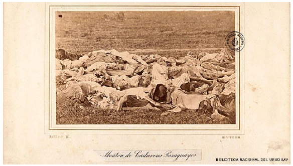 paraguaios mortos em decorrência da “Guerra do Paraguai”. 
