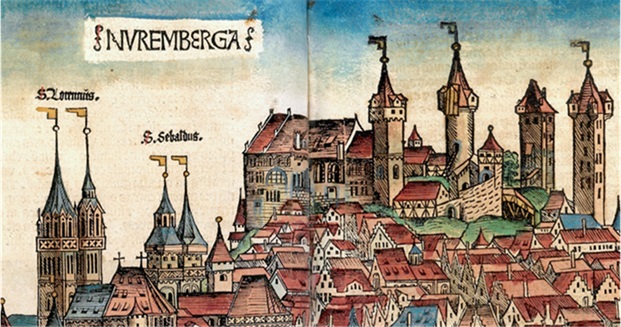 Xilogravura do Burgo de Nuremberg